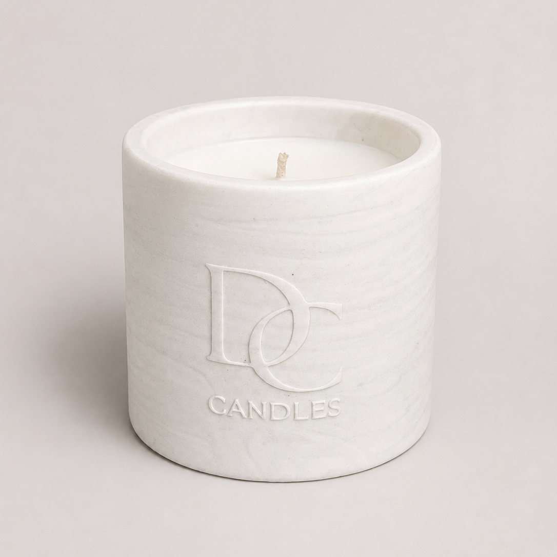 Bougie DC Candle - Marbré Noir - Jasmin