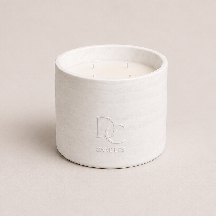 Bougie DC Candle - Marbré Noir - Jasmin
